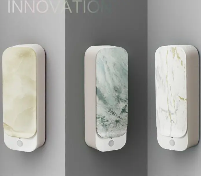 Fan diffusers featuring customized surfaces and materials, including ceramic, stone-texture, and decorative finishes for OEM development